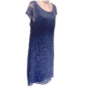 Floral Lace Fit & Flare Dress by DR Collection Women’s Size 12